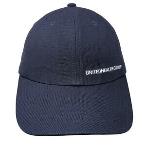 United Health Group Strapback Baseball Cap Blue OS Adjustable Quake City Caps